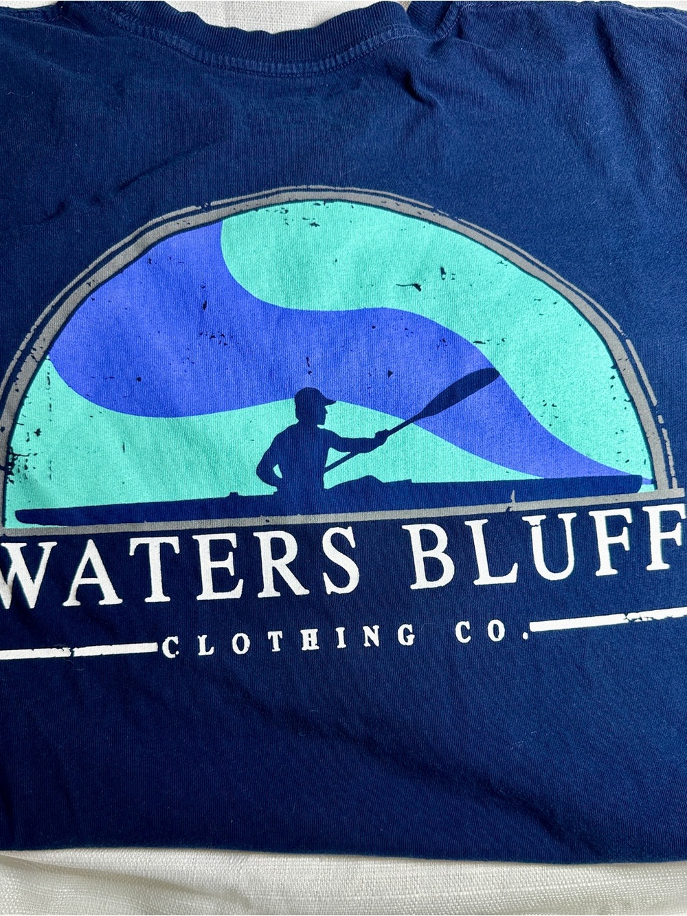Men's Navy Waters Bluff Graphic Short-Sleeve Tee